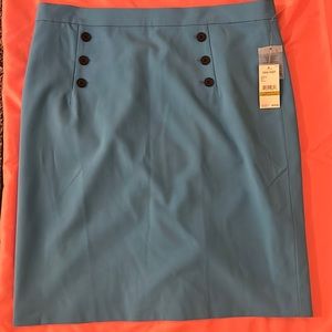 Nine West stretch skirt, Size 14 and color blue
